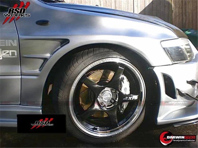 Carbon Fiber Front Fender For 0306 Mitsubishi Evolution 8/9 D1 Style
