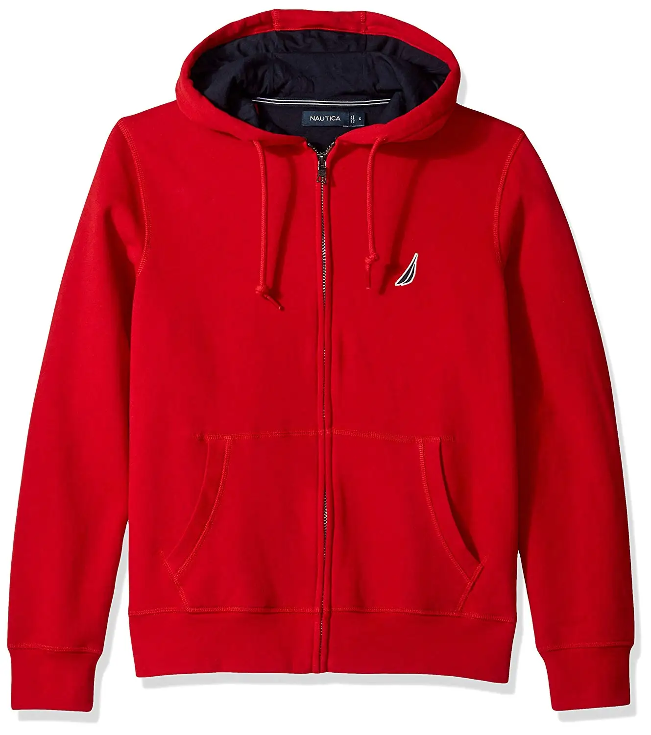 red nautica zip up hoodie