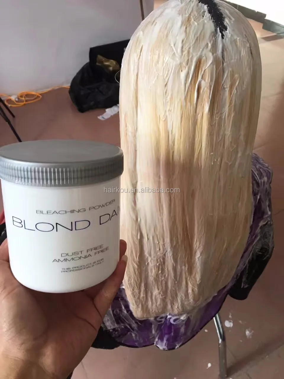 Hairkou Rankous Brand 500g Blue Bleach Hair Powder Oem Available