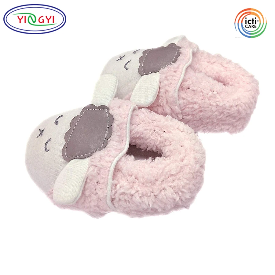 D923 Baby Plüsch Tier Schafe Booties Warme Pantoffel Innen Rosa Kleinkind Gefüllte Plüsch Ziege Hausschuhe D923 Baby Plüsch Tier Schafe Booties Warme Pantoffel Innen Rosa Kleinkind Gefüllte Plüsch Ziege Hausschuhe