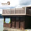 wpc plastic wood fence post garden
