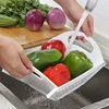 Plastic Space Saver Foldable Colander & Sink Mat /Heat Resistant Trivet Mat-Food Strainer