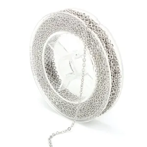 Chain Spool 33 FT Stainless Steel Cable Chain Roll for Jewelry Making Supplies