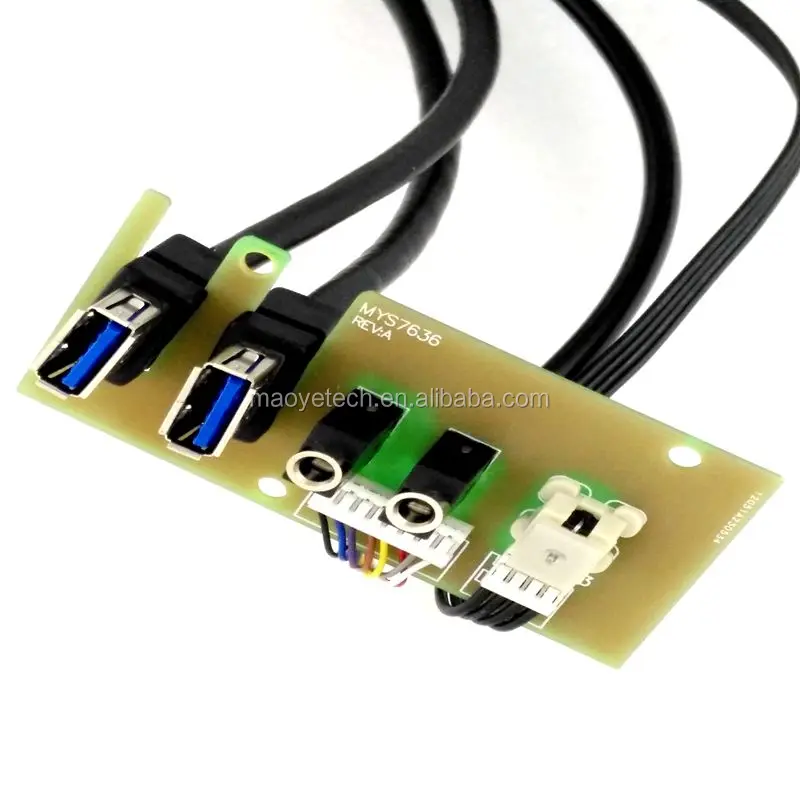 Cable De Panel Frontal De Doble Usb 3,0 Y Hd Audio Y Sw Carcasa De