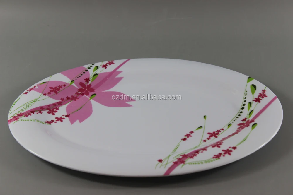 Oval Shape Melamine Serving Plates 12 Inch