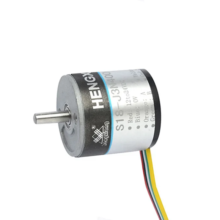 Shanghai encoder factory S18 DC motor with rotary A phase