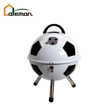 14 Soccer Ball Shaped Charcoal Barbecue Grill Football Shaped Bbq