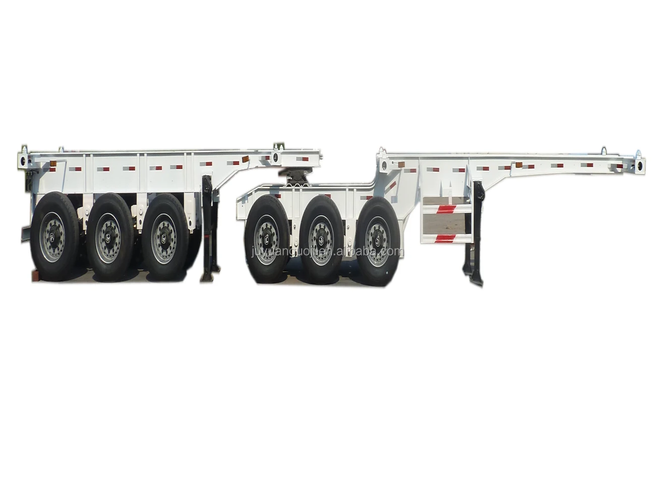 2 Axle 3 Axle Interlink Trailer Superlink Flatbed Semi Trailer Flat ...