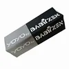 Wholesale Recycled Polyester Custom Private Brand Logo Damask Woven Label with certer fold Fold for T-shirt