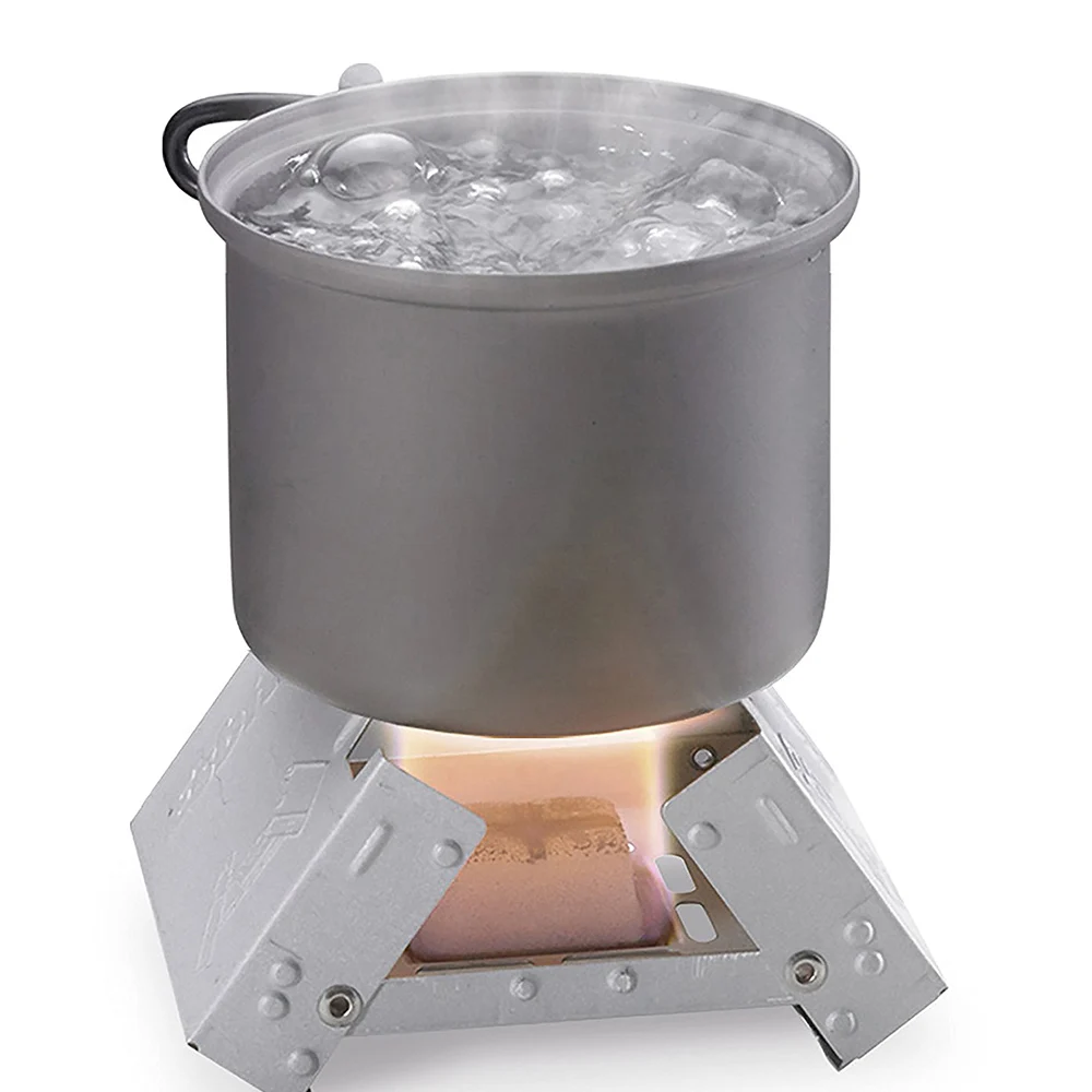 German Style Outdoor Mini Portable Solid Alcohol Camping Stove Pocket