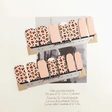 Pink Dot Lovely Nail Arts Sticker 14 pcs set Waterproof Nail Decal Art Sticker Gel Polish
