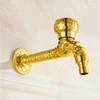 Rozin 1/2 Connection Golden Faucet Wall Mount Luxury Multi-function Bathroom Bibcock Cold Water Faucet Mop Pool Tap for Bath