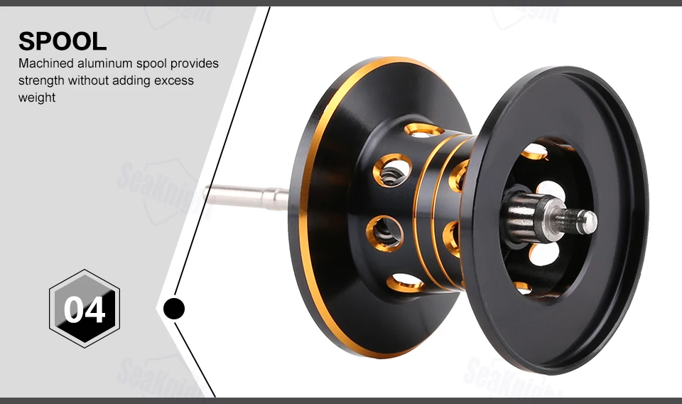 SeaKnight LYCAN HG Baitcasting Reel 7.0:1/11+1BB 5KG Carbon Fiber Drag System Magnetic Brake Systems 205g Fishing Wheel