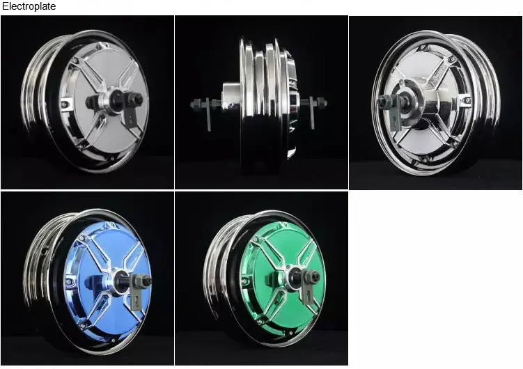 10inch 4000W 205 55H V3 Brushless DC Electric Scooter Hub Motor