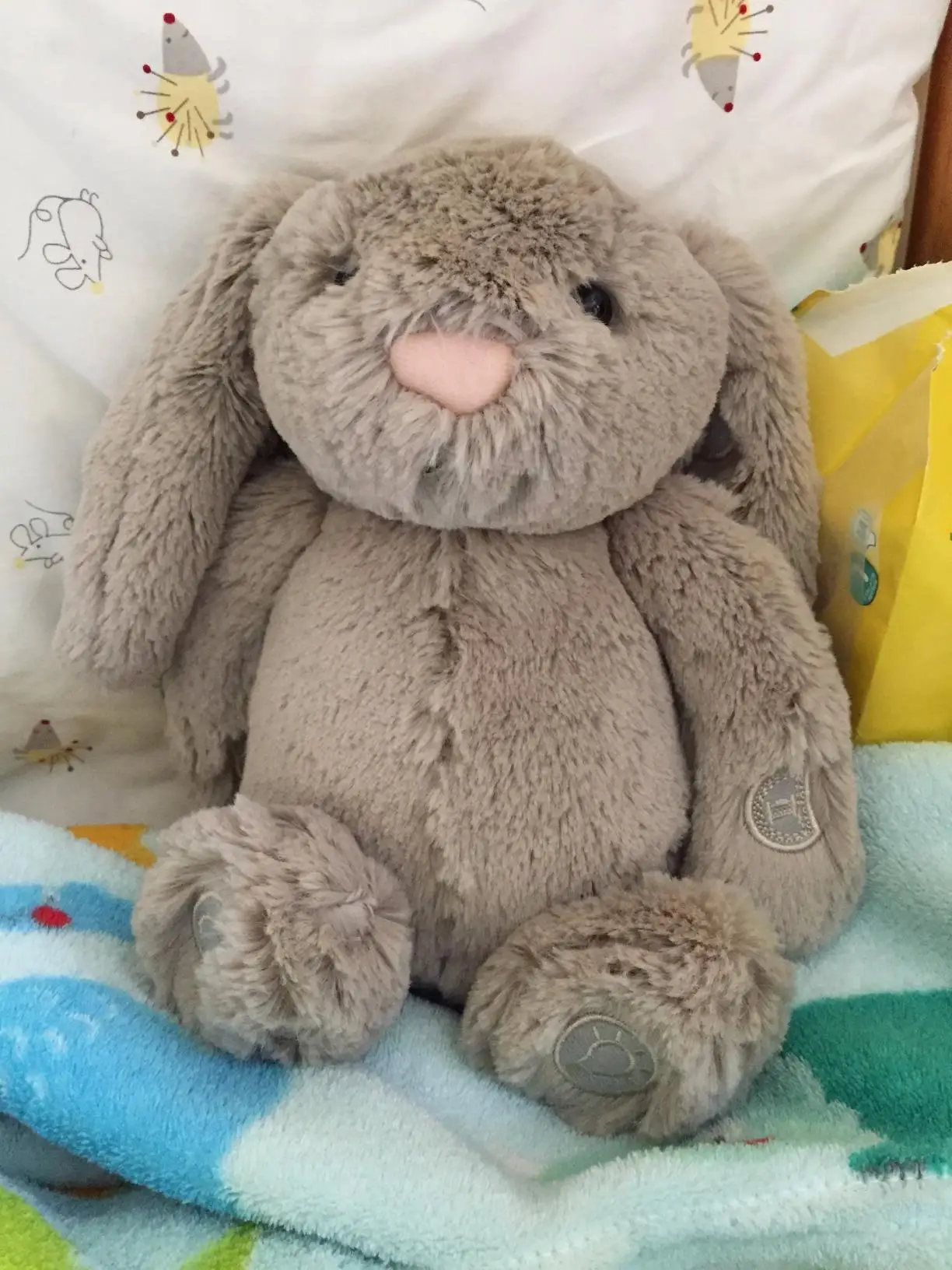 BELLYREST Baby Sleep Aid Soother Rabbit Stuffed Animal Plush Toy With ...