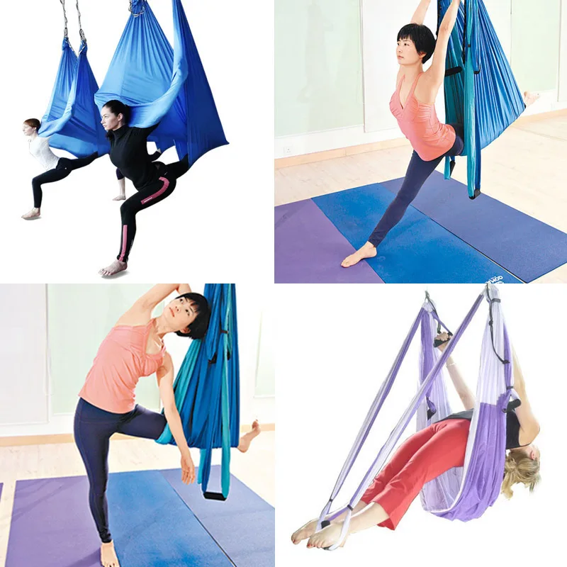Details about   5M Elasticity Swing Yoga Hammock Training Belts Multifunction Anti-gravity 