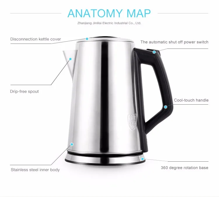 Fashion Design 2 Liter 1500w Battery Operated Tea Kettle Buy Battery