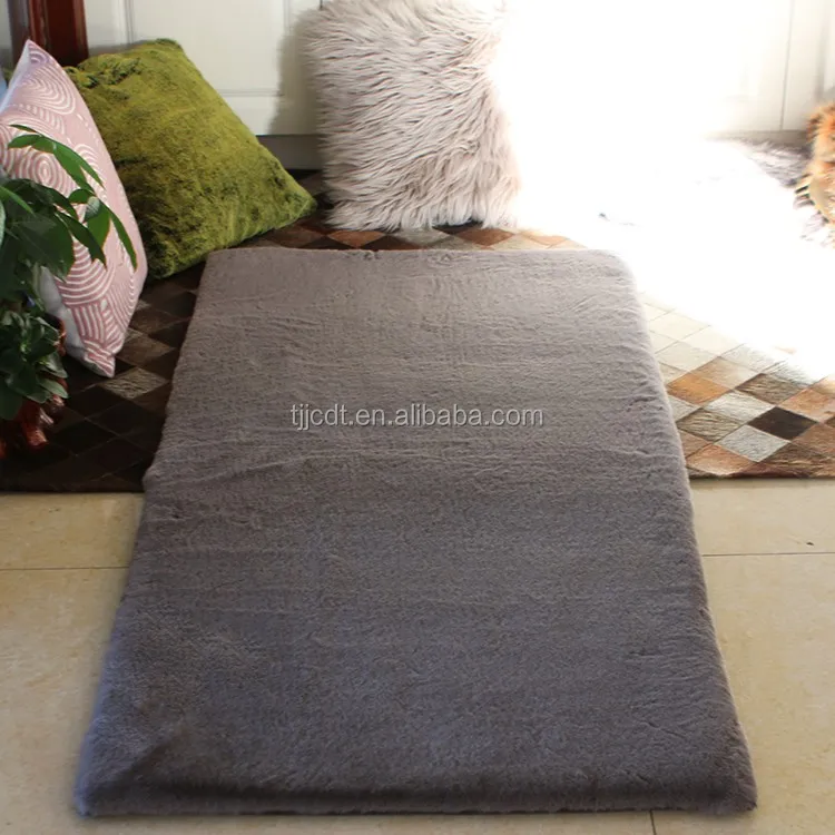 Canvas Backing Plain Color Rabbit Faux Fur Animal Skin Rugs Buy Faux