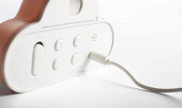 Digital clock cloud shape night light