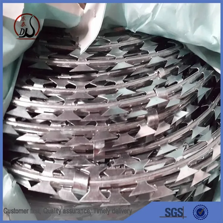 Galvanized Welded Razor Wire Mesh/blade Concertina Razor Barbed Wire ...