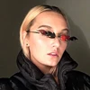 Sparloo 1820 Party Fun Small Colorful Rimless Fire Shaped Cloud Hot Selling Future Sunglasses One Piece New