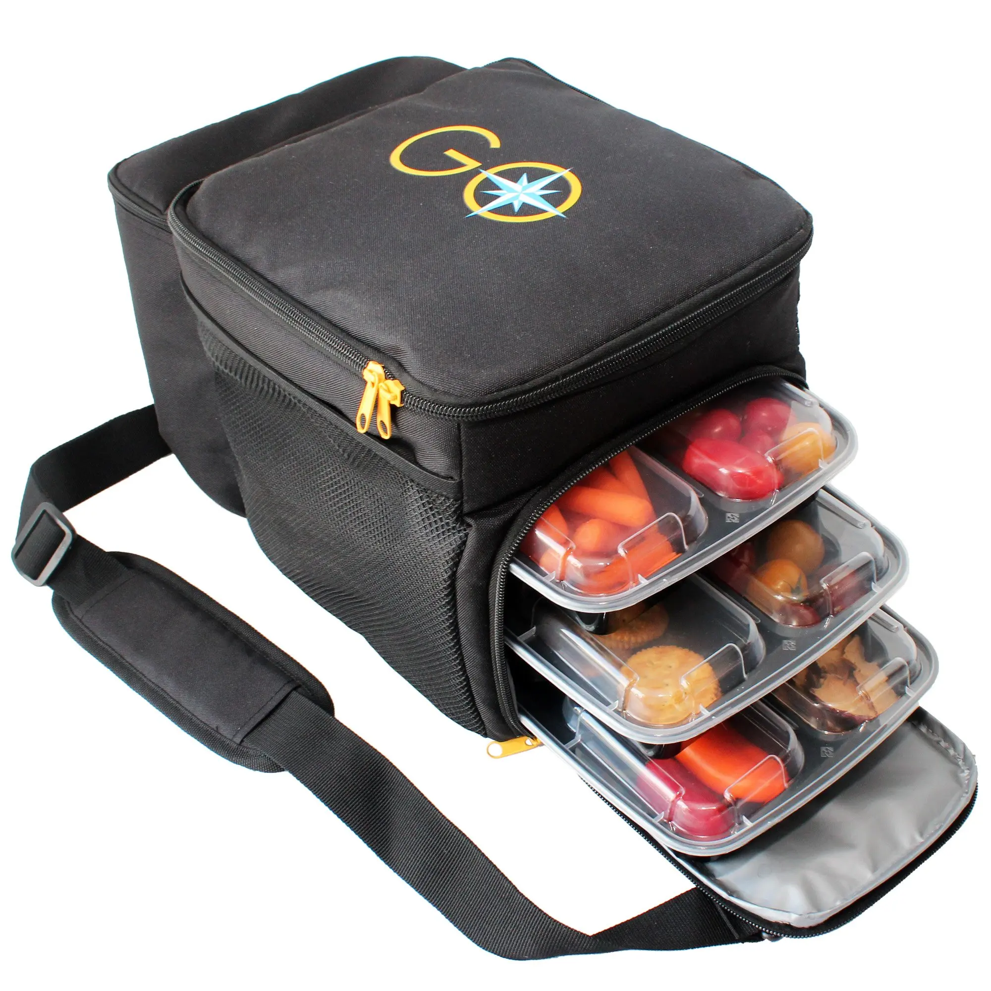 lunch bag with containers