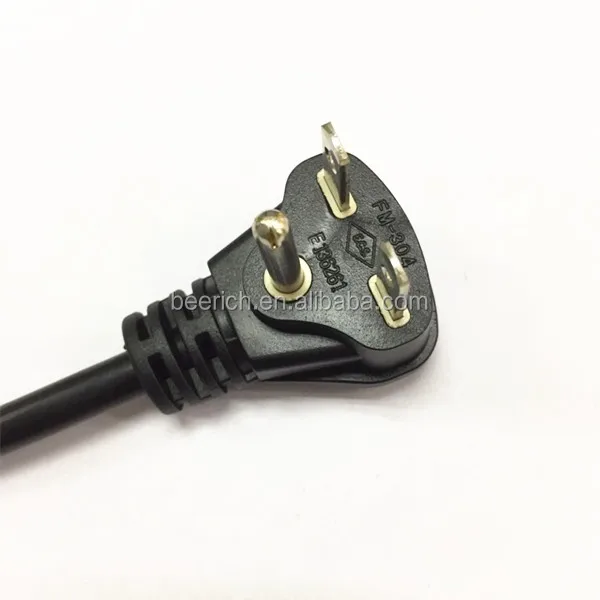 Nema6-15p Plug To C13 Extension Power Cord Right Angle 250v 15a - Buy 6 ...