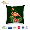 Hot Sale Modern Custom Printing Design Digital Print Tropical Rainforest Animal Birds Flamingos Pillow Cover