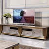 golden frame pu cover tv stand
