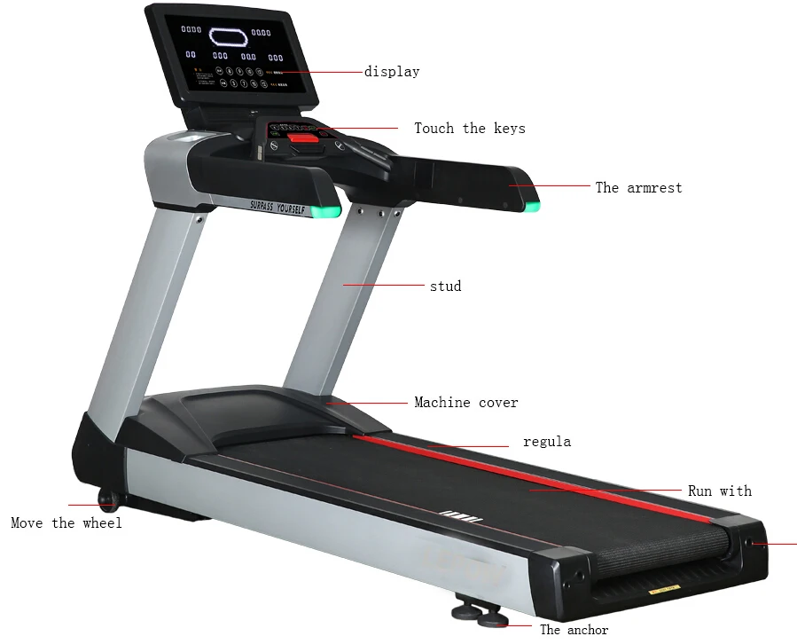 Treadmill Fitness Gym Running Machine 