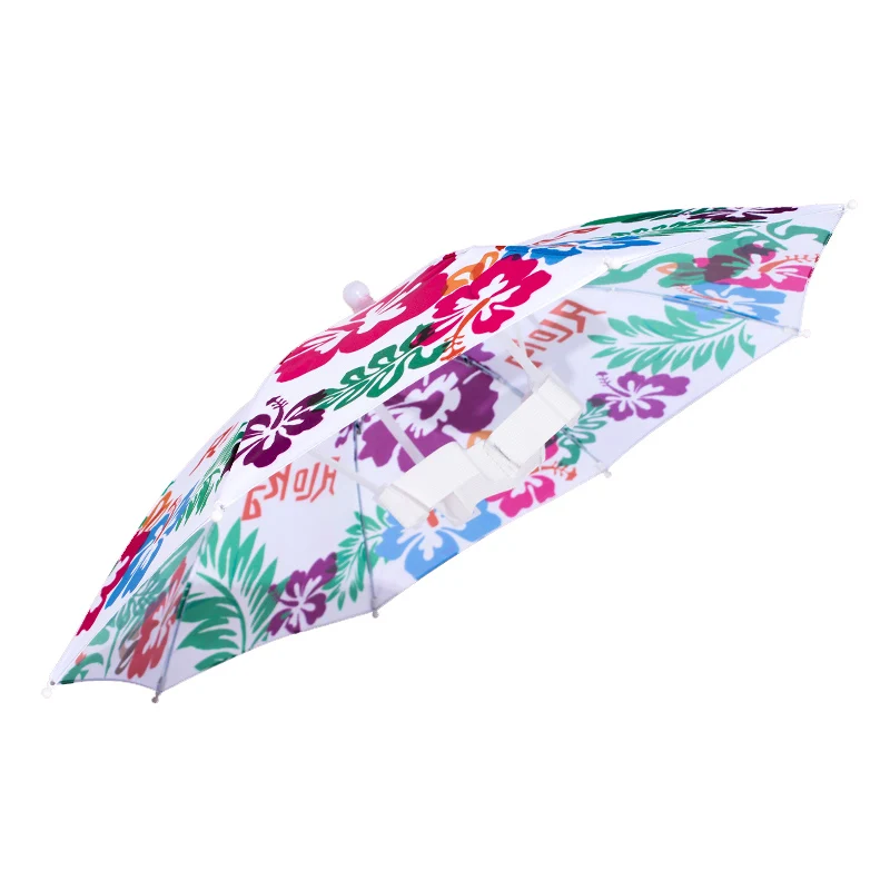 Custom Clear Football Fan White Umbrella Hat For Adult Hat Umbrella