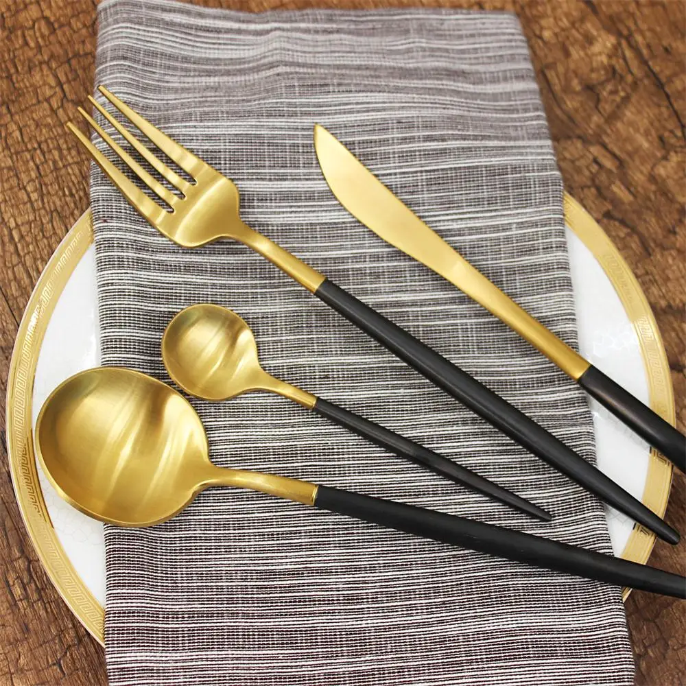 elegant-gold-cutlery-matte-gold-black-handle-pvd-stainless-steel