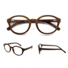 French Brands Round Luxury Ladies Wooden Optical Glasses Eyewear Frame Manufacturers in China