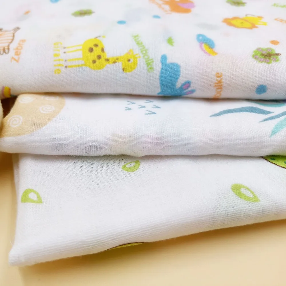Wholesale Cotton Muslin Double Layer Gauze Fabric For Baby Blanket