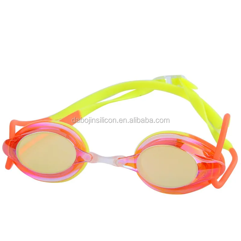 Personalized Swimming Goggles 2016 Silicone Swimming Glasses Colourful