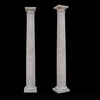 Doric/Tuscan Tapered Antique White Travertine Pillar