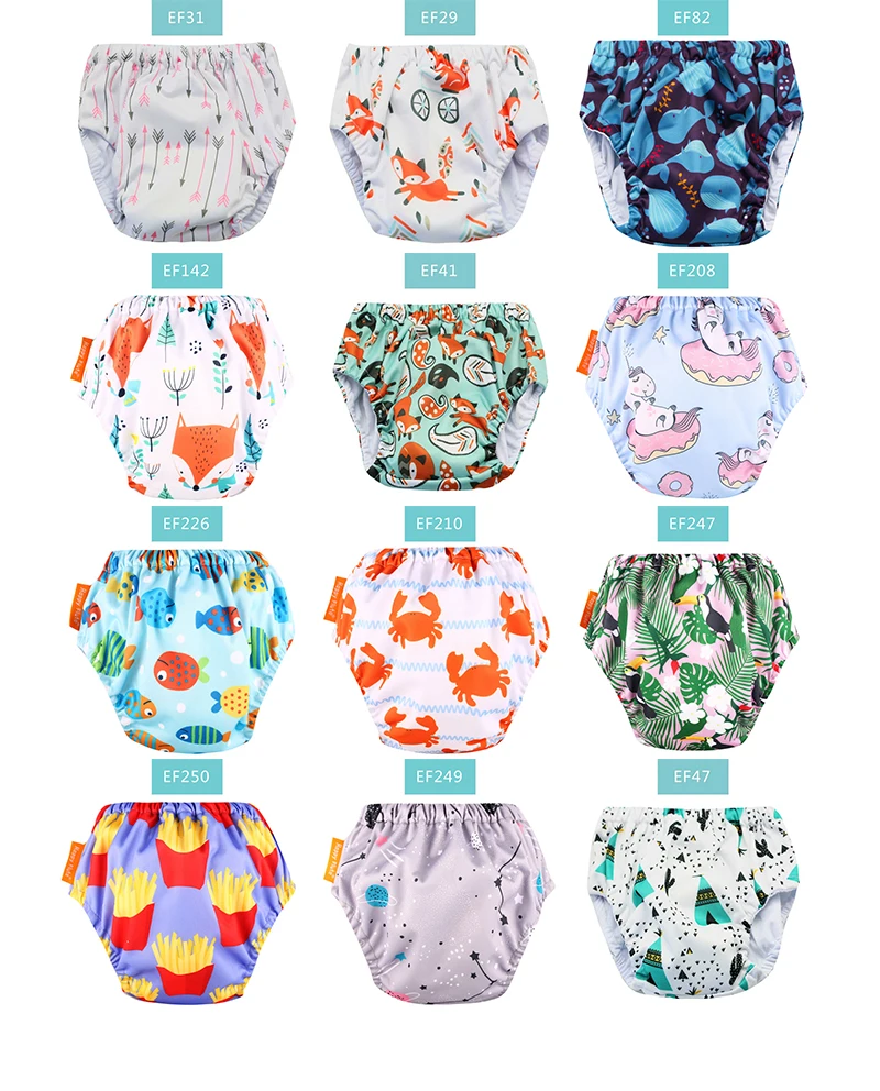 Happyflute Ecofriendly Organic Cotton Potty Training Pants Baby Diaper