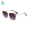 New Vintage Street Snap Pearl Polarized Gradient Decorative Sunglasses