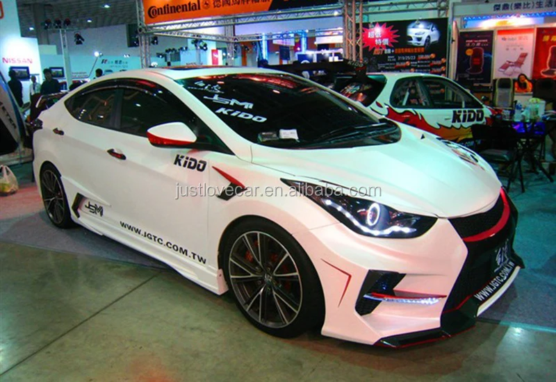 Car Body Kits Ex Type For Hyundai Elantra Avante Front Rear Bumper Side
