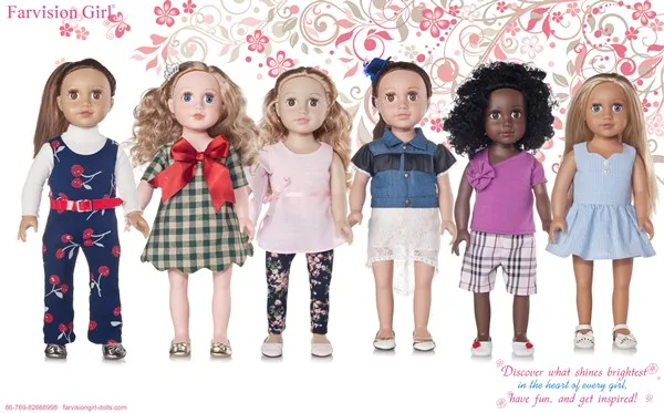 Custom 18 inch dolls made in China wholesale vinyl toy dolls