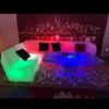 PE Plastic led furniture patio bar chair stool 16 colors changing led sofa for bar home garden
