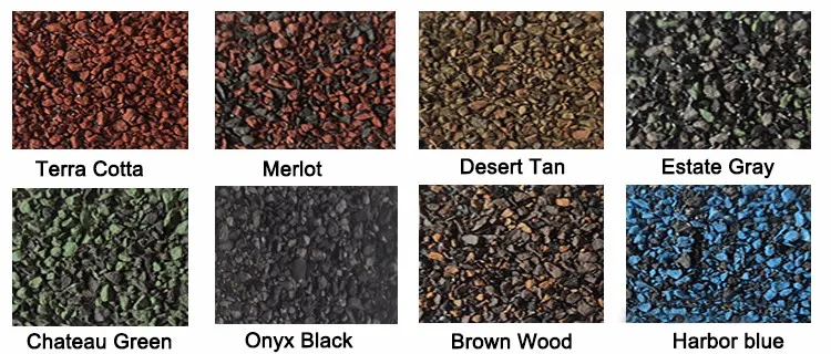 Fiberglass Modified Bitumen Roofing Tile Colorful Asphalt Shingle
