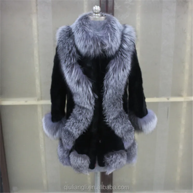 real fur collar and cuffs