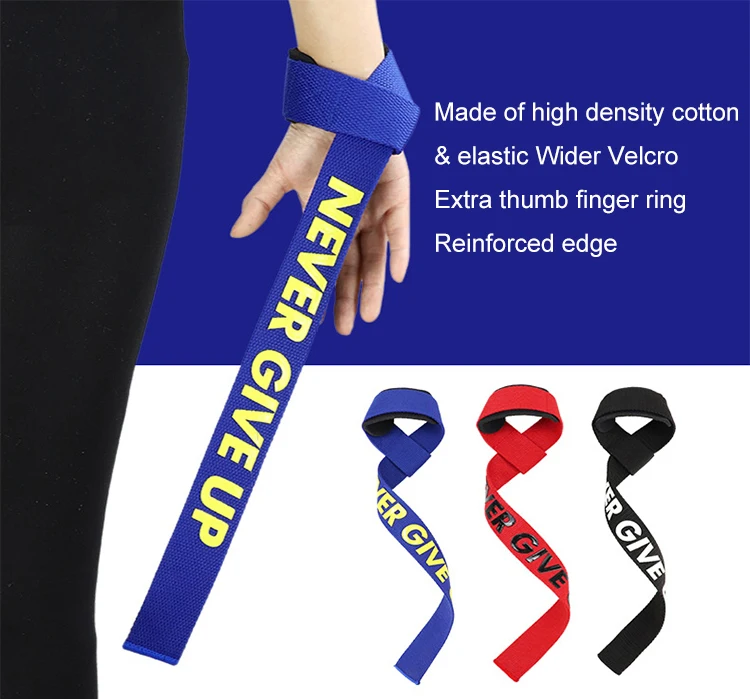 Weight lifting straps custom logo