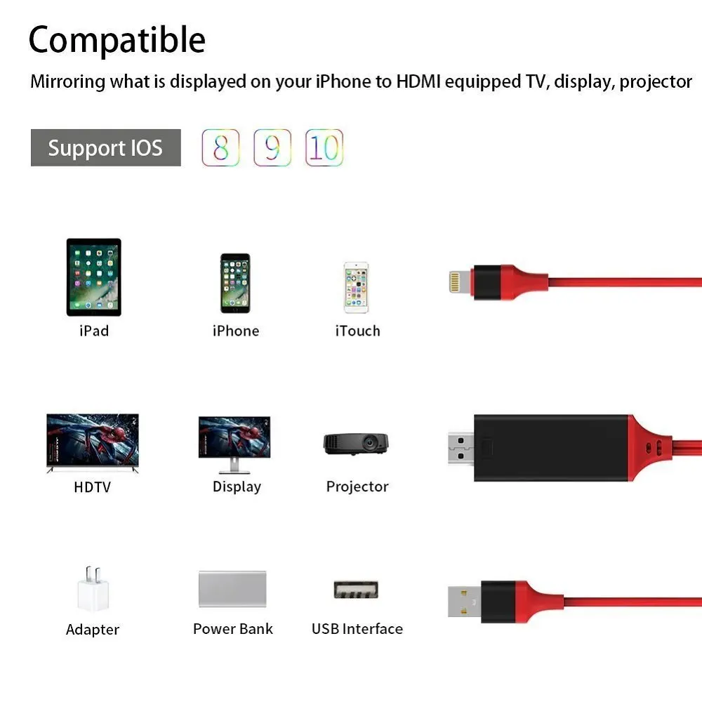 hdtv cable to light ning