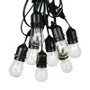 48FT Outdoor Light String E26 E27 S14 Edison Bulb included Christmas Waterproof Connectable LED String Light