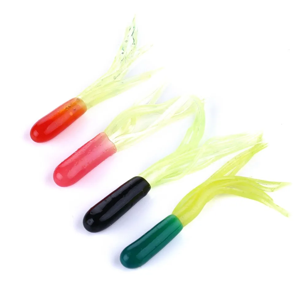 Fishing Tube Lure 45mm Small Mini Squid Soft Plastic Fishing Lure Bait