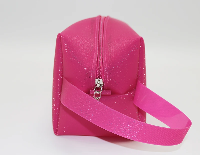 pink shiny cosmetic bag7.JPG