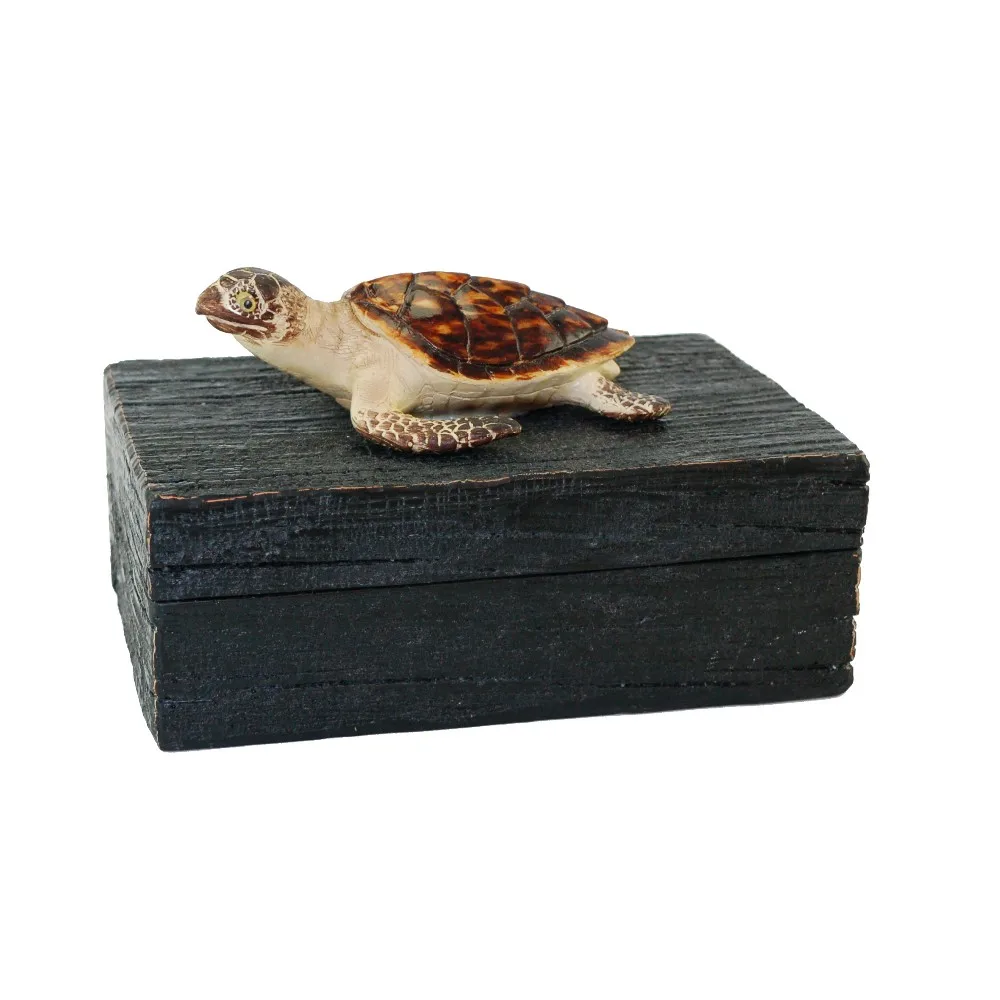 Wholesales Ocean Collection Resin Natural Sea Turtle Figurine Statue For Tabletop Decor supplier