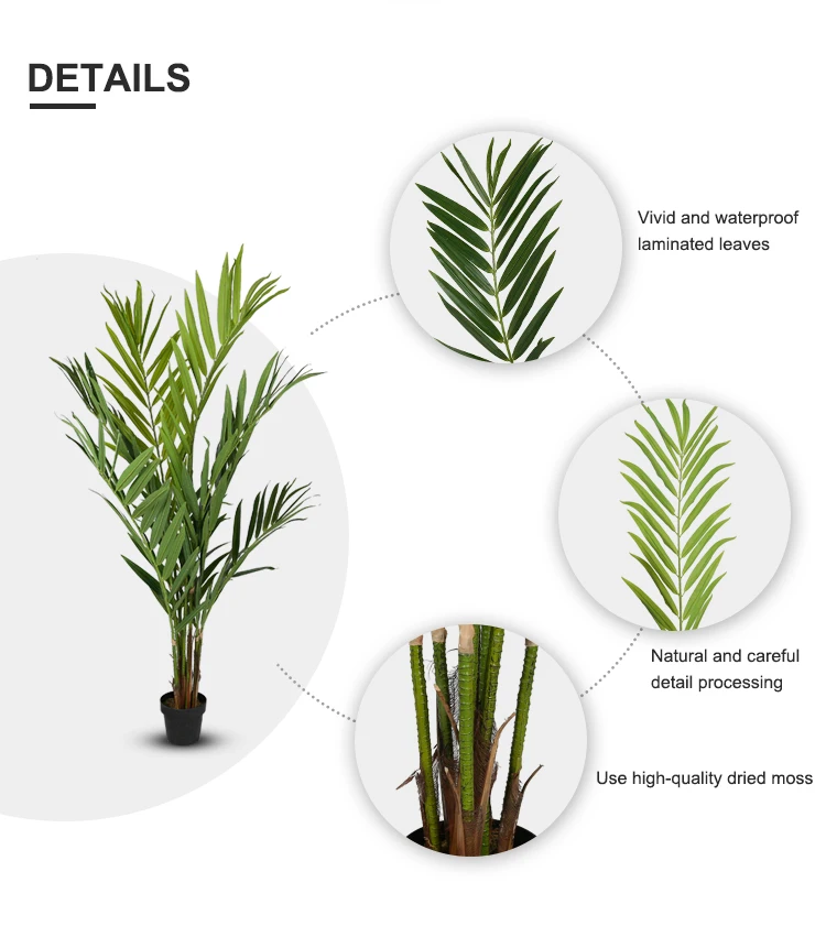 Ecofriendly 1.9m Indoor Decorative Artificial King Palm Tree Buy